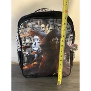 Disney‎ Star Wars Kylo Ren First Order Large Backpack Book Bag Black 16" x 12"